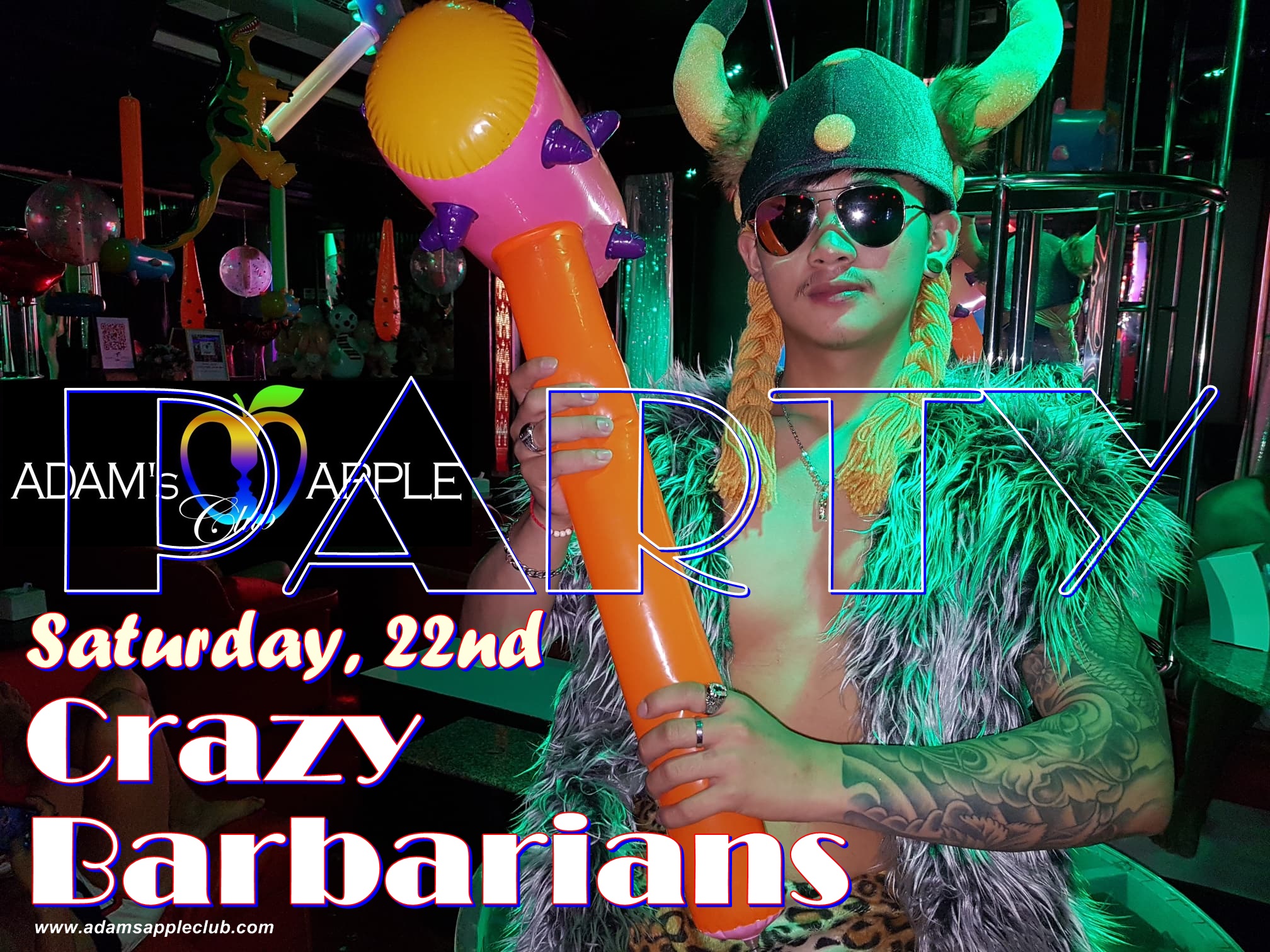 Crazy Barbarian Adams Apple Club CNX