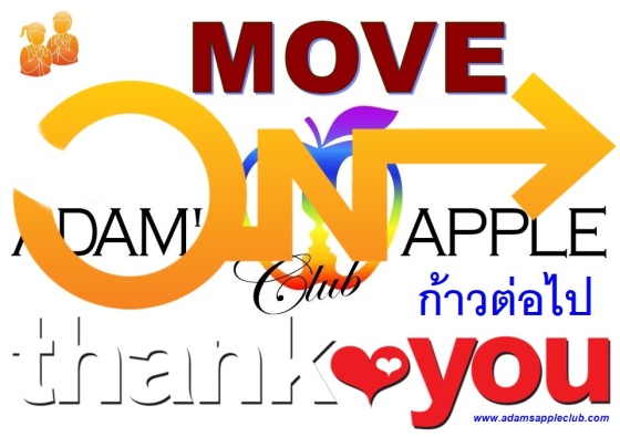 MOVE ON ก้าวต่อไป DON'T QUIT and Never Give Up! Gay Bar Chiang Mai Adams Apple Club Adult Entertainment Nightclub Clubbing Thai Boy Lady Boy Liveshow