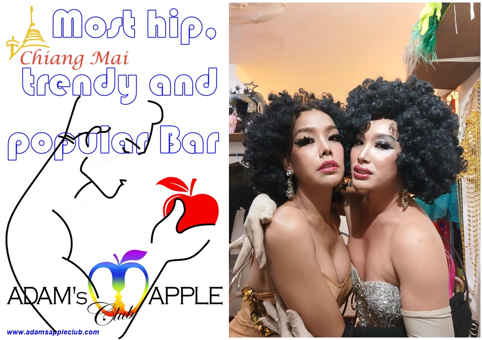 Most hip, trendy and popular Bar in Chiang Mai “Adam’s Apple Club” This unique Show Bar OPEN every Night 9:00 PM and the Show START 10:00 PM.