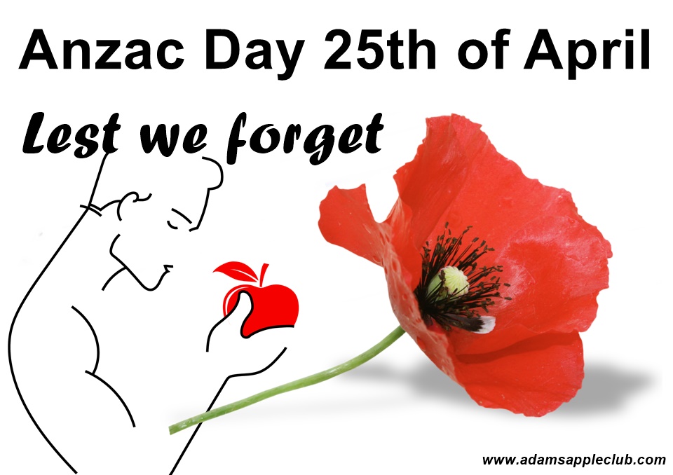 Anzac Day 25th of April 2024 Lest we forget